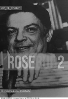 Nome:..MADERNA BRUNO..Descrizione:..MUSICA CONTEMPORANEA COMPOSITORE..Credit:..ARCHIVIO STORICO DEL TEATRO LA FENICE/..Costo:..A..Nazione:..ITALIA..Città:..VENEZIA..Data:..196?....La cessione dei diritti di questa immagine si intende per quanto di nostra competenza. Non comprende invece le eventuali spese  relative a diritti che potranno essere richiesti dagli Enti o persone fisiche cui appartengono eventualmente i soggetti  ripresi. Tali costi, ove necessari, e l’espletamento di qualsivoglia pratica di richiesta di concessione del permesso di pubblicazione sono esclusivamente a carico e a cura del soggetto acquirente di questa immagine.