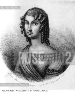 Nome:..TOSI ADELAIDE..Descrizione:..MUSICA CLASSICA CANTANTE LIRICA / STAMPA..Credit:..ARCHIVIO STORICO DEL TEATRO LA FENICE/..Costo:..A..Nazione:..ITALIA..Città:..VENEZIA..Data:..1990....La cessione dei diritti di questa immagine si intende per quanto di nostra competenza. Non comprende invece le eventuali spese  relative a diritti che potranno essere richiesti dagli Enti o persone fisiche cui appartengono eventualmente i soggetti  ripresi. Tali costi, ove necessari, e l’espletamento di qualsivoglia pratica di richiesta di concessione del permesso di pubblicazione sono esclusivamente a carico e a cura del soggetto acquirente di questa immagine.