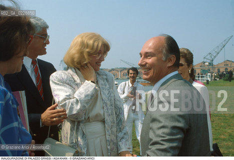 Nome: ..PALAZZO GRASSI..Descrizione: ..INAUGURAZIONE DI PALAZZO GRASSI / AGA KHAN..Credit: ..Graziano Arici/Rosebud2 ...Nazione: ..ITALIA..Città: ....Data: ..1986