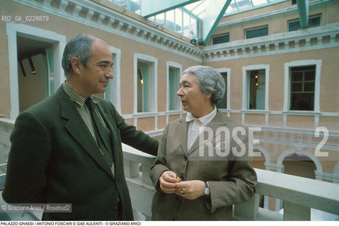 Nome: ..PALAZZO GRASSI..Descrizione: ..GLI ARCHITETTI ANTONIO FOSCARI E GAE AULENTI..Credit: ..Graziano Arici/Rosebud2 ...Nazione: ..ITALIA..Città: ....Data: ..1986