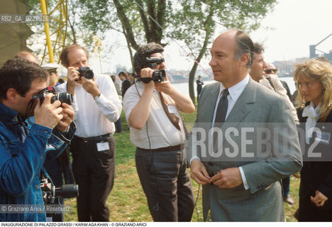 Nome: ..PALAZZO GRASSI..Descrizione: ..INAUGURAZIONE DI PALAZZO GRASSI / KARIM AGA KHAN..Credit: ..Graziano Arici/Rosebud2 ...Nazione: ..ITALIA..Città: ....Data: ..1986