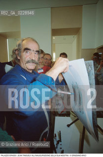 Nome: ..PALAZZO GRASSI..Descrizione: ..JEAN TINGUELY ALLINAUGURAZIONE DELLA SUA MOSTRA ..Credit: ..Graziano Arici/Rosebud2 ...Nazione: ..ITALIA..Città: ....Data: ..1987