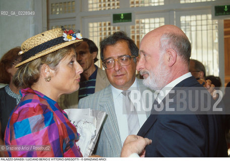 Nome: ..PALAZZO GRASSI..Descrizione: ..IL COMPOSITORE LUCIANO BERIO CON LARCHITETTO VITTORIO GREGOTTI..Credit: ..Graziano Arici/Rosebud2 ...Nazione: ..ITALIA..Città: ....Data: ..