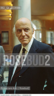 Nome: ..PALAZZO GRASSI..Descrizione: ..IL PRESIDENTE DELLA PIRELLI LEOPOLDO PIRELLI..Credit: ..Graziano Arici/Rosebud2 ...Nazione: ..ITALIA..Città: ....Data: ..1986