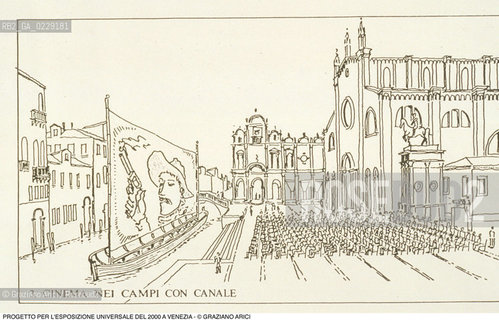 Caption: Caption: Nome: ..NO EXPO..Descrizione: ..PROGETTO PER LESPOSIZIONE UNIVERSALE DEL 2000 A VENEZIA ..Credit: ..Graziano Arici/Rosebud2 .Costo: ....Nazione: ..ITALIA..Città: ....Data: ..1989..