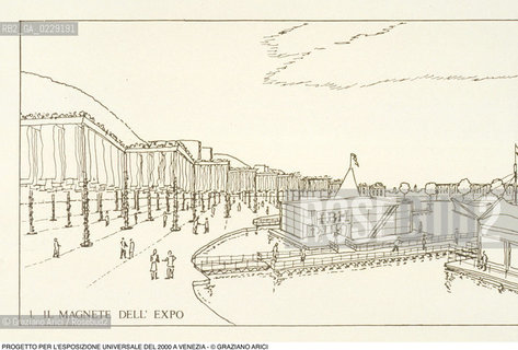 Caption: Caption: Nome: ..NO EXPO..Descrizione: ..PROGETTO PER LESPOSIZIONE UNIVERSALE DEL 2000 A VENEZIA ..Credit: ..Graziano Arici/Rosebud2 .Costo: ....Nazione: ..ITALIA..Città: ....Data: ..1989..