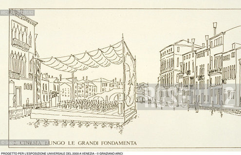 Caption: Caption: Nome: ..NO EXPO..Descrizione: ..PROGETTO PER LESPOSIZIONE UNIVERSALE DEL 2000 A VENEZIA ..Credit: ..Graziano Arici/Rosebud2 .Costo: ....Nazione: ..ITALIA..Città: ....Data: ..1989..