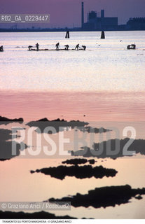 Caption: Localizzazione:..PORTO MARGHERA..Oggetto:..Soggetto:..ZONA INDUSTRIALE FABBRICHE CIMINIERE TRAMONTO ROSA LAGUNA..Cronologia: ....Definizione Culturale:..   Autore:....   Stile:..   Editori/Stampatori:..   Committenza:..Materia e Tecnica:....Collocazione:..Note:..PORTO MARGHERA..Riproduzione Fotografica:..Copyright:..Graziano Arici/Rosebud2 .Data:..1990..Costo:..A