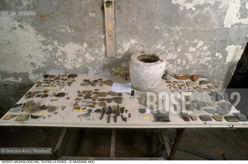 Caption: Caption: Localizzazione:..VENEZIA / S. MARCO..Oggetto:..Soggetto:..GRAN TEATRO LA FENICE / Indagini archeologiche : Reperti archeologici rinvenuti durante gli scavi nel Teatro La Fenice (1999)...ARCHEOLOGIA..Cronologia: ....Definizione Culturale:..   Autore: ..   Stile: ..   Editori/Stampatori:..   Committenza:..Materia e Tecnica:..Collocazione:..Note:....Riproduzione Fotografica:..Graziano Arici/Rosebud2 .Copyright:..Graziano Arici/Rosebud2 .Data:..2000..Costo:..A