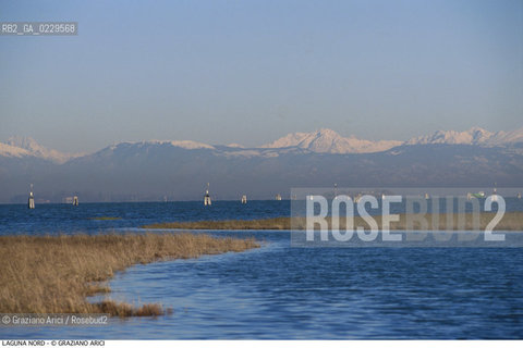Caption: Caption: Localizzazione:..VENEZIA / LAGUNA NORD..Oggetto:..Soggetto:..VERSO BURANO BARENE  MONTAGNE..Cronologia: ....Definizione Culturale:..   Autore: ..   Stile: ..   Editori/Stampatori:..   Committenza:..Materia e Tecnica:..Collocazione:..Note:....Riproduzione Fotografica:..Graziano Arici/Rosebud2 .Copyright:..Graziano Arici/Rosebud2 .Data:..2000..Costo:..A
