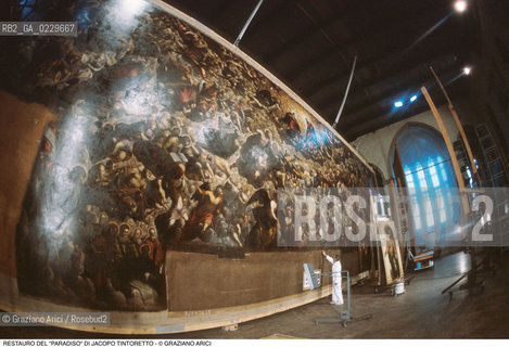 Nome: ..TINTORETTO JACOPO ..Descrizione: ..RESTAURO DE IL PARADISO..Credit: ..Graziano Arici/Rosebud2 .Costo: ....Nazione: ..ITALIA..Città: ....Data: ..1989....