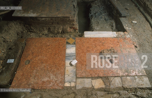 Localizzazione:..VENEZIA / S. MARCO..Oggetto:..Soggetto:..SCAVI ESEGUITI NELLA CHIESA DI S.SAMUELE..ARCHEOLOGIA..Cronologia: ..TOMBE DEL XVI SEC., PAVUMENTI DELLE PRECEDENTI CHIESE DEL XV E XIV SEC...Definizione Culturale:..   Autore: ..   Stile: ..   Editori/Stampatori:..   Committenza:..Materia e Tecnica:..Collocazione:..Note:....Riproduzione Fotografica:..Graziano Arici/Rosebud2 .Copyright:..Graziano Arici/Rosebud2 .Data:..aprile 2001..Costo:..A