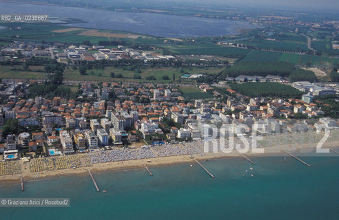 JESOLO : SPIAGGIA -  © 2002 Graziano Arici/Rosebud2 / FOTO AEREA /