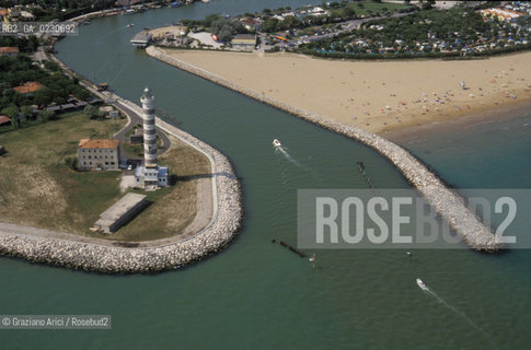 JESOLO : FOCE DEL SILE -  © 2002 Graziano Arici/Rosebud2 / FOTO AEREA / FARO