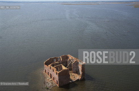 LAGUNA SUD - LAGUNA DEI SETTE MORTI   -  © 2002 Graziano Arici/Rosebud2 / FOTO AEREA / BARENA / CASONE