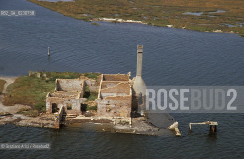 LAGUNA SUD - LAGUNA DEI SETTE MORTI   -  © 2002 Graziano Arici/Rosebud2 / FOTO AEREA / BARENA / CASONE