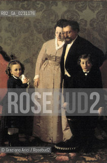 VENEZIA - MUSEO DARTE MODERNA DI CA PESARO ..GIACOMO FAVRETTO ..La famiglia Guidini, 1873..Olio su tela, cm 140 x 95 (Inv. 1392)..ARCHIVIO Graziano Arici/Rosebud2  La cessione dei diritti si intende per quanto di nostra competenza; non comprende invece le eventuali spese relative a diritti che potranno essere richiesti dagli Enti cui appartengono le opere riprese. Tali costi, ove neccessari, e l’espletamento di qualsivoglia pratica di richiesta permessi sono esclusivamente  a  carico del committente e a sua cura.