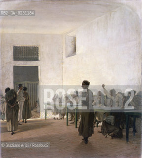 VENEZIA - MUSEO DARTE MODERNA DI CA PESARO TELEMACO SIGNORINI..La sala delle agitate a S. Bonifacio di Firenze, 1865..ARCHIVIO Graziano Arici/Rosebud2  La cessione dei diritti si intende per quanto di nostra competenza; non comprende invece le eventuali spese relative a diritti che potranno essere richiesti dagli Enti cui appartengono le opere riprese. Tali costi, ove neccessari, e l’espletamento di qualsivoglia pratica di richiesta permessi sono esclusivamente  a  carico del committente e a sua cura.