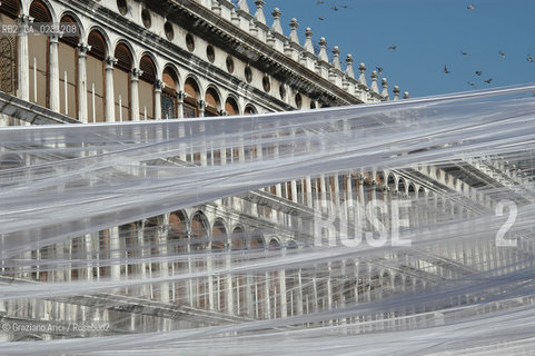VENEZIA 2003 - CARNEVALE ALLESTIMENTO DELLA PIAZZA SAN MARCO  DI DONATO SARTORI ©Graziano Arici/Rosebud2 / TELA