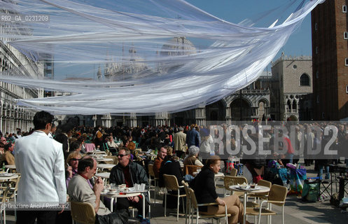 VENEZIA 2003 - CARNEVALE ALLESTIMENTO DELLA PIAZZA SAN MARCO  DI DONATO SARTORI ©Graziano Arici/Rosebud2 / TELA