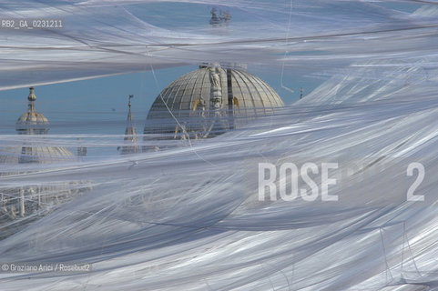 VENEZIA 2003 - CARNEVALE ALLESTIMENTO DELLA PIAZZA SAN MARCO  DI DONATO SARTORI ©Graziano Arici/Rosebud2 / TELA