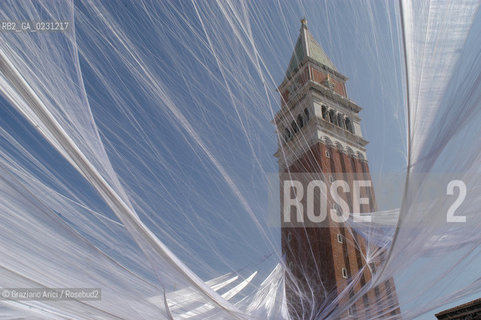 VENEZIA 2003 - CARNEVALE ALLESTIMENTO DELLA PIAZZA SAN MARCO  DI DONATO SARTORI ©Graziano Arici/Rosebud2 / TELA