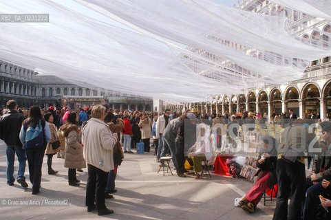 VENEZIA 2003 - CARNEVALE ALLESTIMENTO DELLA PIAZZA SAN MARCO  DI DONATO SARTORI ©Graziano Arici/Rosebud2 / TELA