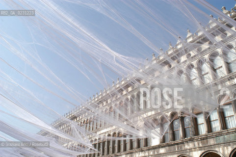 VENEZIA 2003 - CARNEVALE ALLESTIMENTO DELLA PIAZZA SAN MARCO  DI DONATO SARTORI ©Graziano Arici/Rosebud2 / TELA