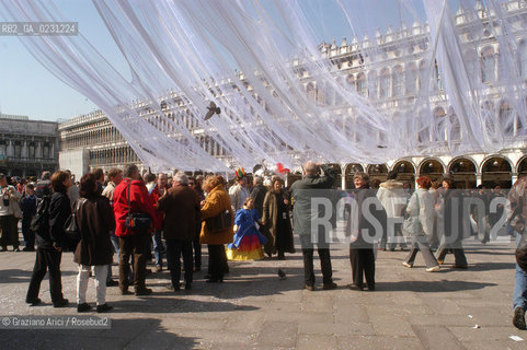 VENEZIA 2003 - CARNEVALE ALLESTIMENTO DELLA PIAZZA SAN MARCO  DI DONATO SARTORI ©Graziano Arici/Rosebud2 / TELA