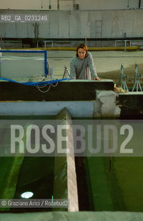 CENTRO SPERIMENTALE PER MODELLI IDRAULICI DI VOLTABAROZZO  - PROVE DI MOTO ONDOSO SULLE BARRIERE MOBILI - @ Graziano Arici/Rosebud2 /   ALTA MAREA CONSORZIO VENEZIA NUOVA