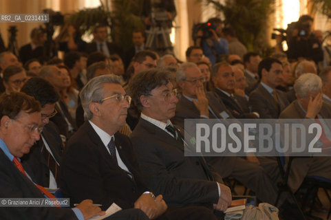 VENEZIA 14/05/03 - CERIMONIA DI INIZIO LAVORI SISTEMA MOSE PER LA DIFESA DI VENEZIA DALLE ACQUE ALTE ©Graziano Arici/Rosebud2 / DIGA