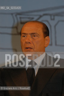 VENEZIA 14/05/03 - CERIMONIA DI INIZIO LAVORI SISTEMA MOSE PER LA DIFESA DI VENEZIA DALLE ACQUE ALTE IL PRESIDENTE DEL CONSIGLIO ON. SILVIO BERLUSCONI ©Graziano Arici/Rosebud2 / DIGA