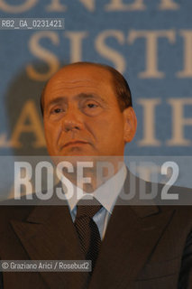 VENEZIA 14/05/03 - CERIMONIA DI INIZIO LAVORI SISTEMA MOSE PER LA DIFESA DI VENEZIA DALLE ACQUE ALTE IL PRESIDENTE DEL CONSIGLIO ON. SILVIO BERLUSCONI ©Graziano Arici/Rosebud2 / DIGA