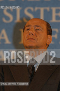 VENEZIA 14/05/03 - CERIMONIA DI INIZIO LAVORI SISTEMA MOSE PER LA DIFESA DI VENEZIA DALLE ACQUE ALTE IL PRESIDENTE DEL CONSIGLIO ON. SILVIO BERLUSCONI  ©Graziano Arici/Rosebud2 / DIGA