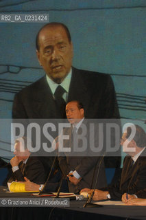 VENEZIA 14/05/03 - CERIMONIA DI INIZIO LAVORI SISTEMA MOSE PER LA DIFESA DI VENEZIA DALLE ACQUE ALTE IL PRESIDENTE DEL CONSIGLIO ON. SILVIO BERLUSCONI  ©Graziano Arici/Rosebud2 / DIGA