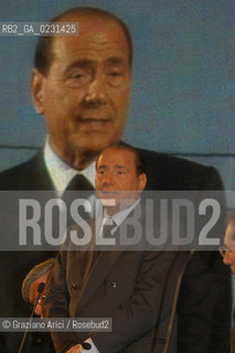 VENEZIA 14/05/03 - CERIMONIA DI INIZIO LAVORI SISTEMA MOSE PER LA DIFESA DI VENEZIA DALLE ACQUE ALTE IL PRESIDENTE DEL CONSIGLIO ON. SILVIO BERLUSCONI  ©Graziano Arici/Rosebud2 / DIGA