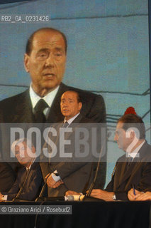 VENEZIA 14/05/03 - CERIMONIA DI INIZIO LAVORI SISTEMA MOSE PER LA DIFESA DI VENEZIA DALLE ACQUE ALTE IL PRESIDENTE DEL CONSIGLIO ON. SILVIO BERLUSCONI  ©Graziano Arici/Rosebud2 / DIGA