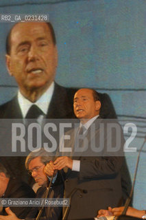 VENEZIA 14/05/03 - CERIMONIA DI INIZIO LAVORI SISTEMA MOSE PER LA DIFESA DI VENEZIA DALLE ACQUE ALTE IL PRESIDENTE DEL CONSIGLIO ON. SILVIO BERLUSCONI  ©Graziano Arici/Rosebud2 / DIGA