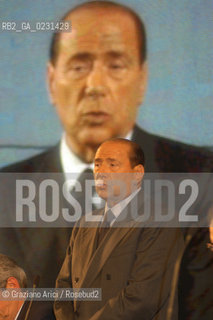 VENEZIA 14/05/03 - CERIMONIA DI INIZIO LAVORI SISTEMA MOSE PER LA DIFESA DI VENEZIA DALLE ACQUE ALTE IL PRESIDENTE DEL CONSIGLIO ON. SILVIO BERLUSCONI  ©Graziano Arici/Rosebud2 / DIGA