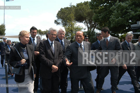 VENEZIA 14/05/03 - CERIMONIA DI INIZIO LAVORI SISTEMA MOSE PER LA DIFESA DI VENEZIA DALLE ACQUE ALTE IL PRESIDENTE DEL CONSIGLIO ON. SILVIO BERLUSCONI  ©Graziano Arici/Rosebud2 / DIGA