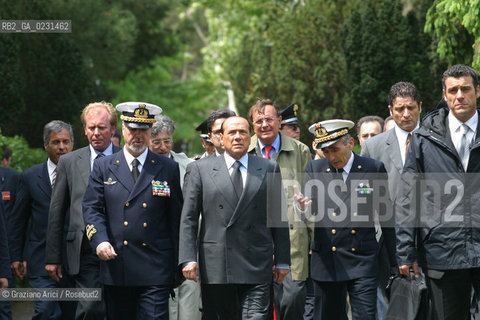 VENEZIA 14/05/03 - CERIMONIA DI INIZIO LAVORI SISTEMA MOSE PER LA DIFESA DI VENEZIA DALLE ACQUE ALTE IL PRESIDENTE DEL CONSIGLIO ON. SILVIO BERLUSCONI  ©Graziano Arici/Rosebud2 / DIGA