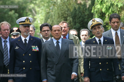 VENEZIA 14/05/03 - CERIMONIA DI INIZIO LAVORI SISTEMA MOSE PER LA DIFESA DI VENEZIA DALLE ACQUE ALTE IL PRESIDENTE DEL CONSIGLIO ON. SILVIO BERLUSCONI  ©Graziano Arici/Rosebud2 / DIGA