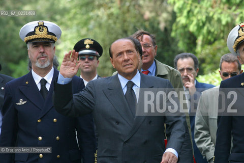 VENEZIA 14/05/03 - CERIMONIA DI INIZIO LAVORI SISTEMA MOSE PER LA DIFESA DI VENEZIA DALLE ACQUE ALTE IL PRESIDENTE DEL CONSIGLIO ON. SILVIO BERLUSCONI  ©Graziano Arici/Rosebud2 / DIGA