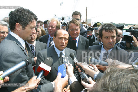 VENEZIA 14/05/03 - CERIMONIA DI INIZIO LAVORI SISTEMA MOSE PER LA DIFESA DI VENEZIA DALLE ACQUE ALTE IL PRESIDENTE DEL CONSIGLIO ON. SILVIO BERLUSCONI  ©Graziano Arici/Rosebud2 / DIGA