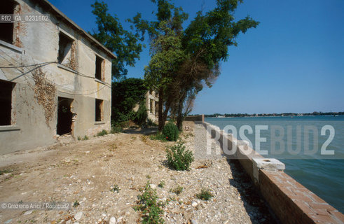 Caption: Nome:..ISOLA DELLA CERTOSA....Localizzazione:..VENEZIA / ISOLA DELLA CERTOSA / LAGUNA NORD..VENICE / THE ISLE OF CERTOSA / THE NORTH LAGOON..Soggetto:..ISOLA DELLA CERTOSA ..ISLE OF CERTOSA ..Cronologia:......Autore:......Stile:......Editori Stampatori:......Committenza:......Materia e Tecnica:......Collocazione:......Note:..NEL 1199 FURONO COSTRUITI UNA CHIESA E UN CONVENTO / DAL 1806 DIVENNE ZONA MILITARE..IN 1199 A CHURCH AND A CONVENT WERE BUILT / IT BECAME MILITARY ZONE IN 1806..CONSORZIO VENEZIA NUOVA..Riproduzione Fotografica:..Graziano Arici/Rosebud2 ...Copyright:..Graziano Arici / rosebud2/....Data:..1996....Costo:..A....Key:..ISOLE ABBANDONATE..UNINHABITED ISLANDS