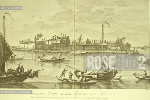 Caption: Nome:..ISOLA DEL LAZZARETTO NUOVO....Localizzazione:..VENEZIA / ISOLA DEL LAZZARETTO NUOVO / LAGUNA NORD..VENICE / THE ISLE OF LAZZARETTO NUOVO / THE NORTH LAGOON..Soggetto:..STAMPA / VEDUTA PROSPETTICA DELLISOLA DEL LAZZARETTO NUOVO..PRINT / PERSPECTIVE VIEW OF THE ISLE OF LAZZARETTO NUOVO..Cronologia:..SEC. XVIII ..XVIIIth CENTURY..Autore:..TIRONI FRANCESCO ....Stile:......Editori Stampatori:..Editore LUDOVICO FURLANETTO / Incisore ANTONIO SANDI..Publisher LUDOVICO FURLANETTO / Etcher ANTONIO SANDI..Committenza:......Materia e Tecnica:......Collocazione:......Note:..NEL XV SEC. DIVENTA LAZZARETTO PER LESPURGO DELLE MERCI E SUCCESSIVAMENTE DELLE PERSONE SOSPETTE DI CONTAGIO. DOPO LA PESTILENZA DEL XVI SEC. VIENE ABBANDONATA E NEL 1800 DIVENTA ZONA MILITARE ..THE ISLAND BECAME A QUARANTINE STATION IN XVth CENTURY, FIRST FOR GOODS AND LATER FOR INDIVIDUALS SUSPECTED OF BEING INFECTED. AFTER THE PLAGUES OF THE XVIth CENTURY, THE ISLAND WAS ABANDONED AND IT BECAME A MILITARY POST IN 1800 ..Riproduzione Fotografica:..Graziano Arici/Rosebud2 ...Copyright:..Graziano Arici / rosebud2/....Data:..1993....Costo:..A....Key:..ISOLE ABBANDONATE..UNINHABITED ISLANDS