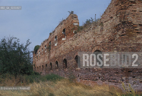 Caption: Nome:..ISOLA DI MADONNA DEL MONTE: RESTI DI UN EDIFICIO....Localizzazione:..VENEZIA / ISOLA DI MADONNA DEL MONTE / LAGUNA NORD..VENICE / THE ISLE OF MADONNA DEL MONTE  / THE NORTH LAGOON..Soggetto:..ISOLA DI MADONNA DEL MONTE / RESTI DI UN EDIFICIO ..THE ISLE OF MADONNA DEL MONTE  / REMAINS OF A BUILDING    ..Cronologia:......Autore:.. ....Stile:......Editori Stampatori:......Committenza:......Materia e Tecnica:......Collocazione:......Note:..NEL1303 FU COSTRUITO UN CONVENTO / LISOLA VENNE TRASFORMATA IN POLVERIERA ALLINIZIO DEL XX° SECOLO..IN 1303 A CONVENT WAS BUILT  / THE ISLAND WAS CONVERTED INTO A POWDER MAGAZINE AT THE BEGINNING OF THE XXth CENTURY..Riproduzione Fotografica:..Graziano Arici/Rosebud2 ...Copyright:..Graziano Arici / rosebud2/....Data:..1993....Costo:..A....Key:..ISOLE ABBANDONATE..UNINHABITED ISLANDS