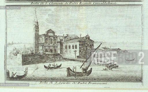 Caption: Nome:..VEDUTA PROSPETTICA DELL ISOLA DI SANTO SPIRITO....Localizzazione:..VENEZIA / ISOLA DI SANTO SPIRITO / LAGUNA SUD..VENICE / THE ISLE OF SANTO SPIRITO / THE SOUTH LAGOON..Soggetto:..VEDUTA PROSPETTICA DELL ISOLA DI SANTO SPIRITO / STAMPA ..PERSPECTIVE VIEW OF THE ISLE OF SANTO SPIRITO / PRINT  ..Cronologia:......Autore:......Stile:......Editori Stampatori:......Committenza:......Materia e Tecnica:.... ..Collocazione:......Note:..NEL XII SEC. FURONO COSTRUITI UNA CHIESA, UN CONVENTO E LOSPEDALE / DALLINIZIO DEL 1800 FINO ALLA SECONDA GUERRA MONDIALE LISOLA VENNE UTILIZZATA COME DEPOSITO DI MUNIZIONI..IN XIIth CENTURY A CHURCH , A CONVENT AND THE HOSPITAL WERE BUILT /  FROM THE EARLY  1800 UNTIL THE SECOND WORLD WAR THE ISLAND WAS  USED FOR THE STORAGE OF MUNITIONS..Riproduzione Fotografica:..Graziano Arici/Rosebud2 ...Copyright:..Graziano Arici / rosebud2/....Data:..1993....Costo:..A....Key:..ISOLE ABBANDONATE / STAMPE..UNINHABITED ISLANDS / PRINTS