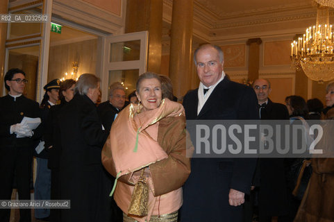 VENEZIA 14/12/03 - INAUGURAZIONE DEL GRAN TEATRO LA FENICE LINDUSTRIALE PIERLUIGI COIN CON LA MOGLIE ©Graziano Arici/Rosebud2