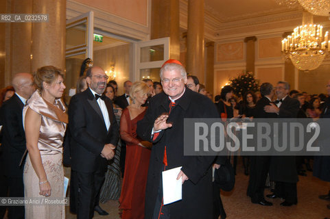 VENEZIA 14/12/03 - INAUGURAZIONE DEL GRAN TEATRO LA FENICE IL PATRIARCA DI VENEZIA CARDINALE ANGELO SCOLA  ©Graziano Arici/Rosebud2